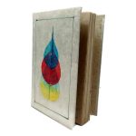 Lokta Paper Notebook -Bodhi Leaf Embedded