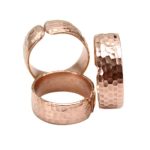 Set of 3 Copper Rings ~ Hammered