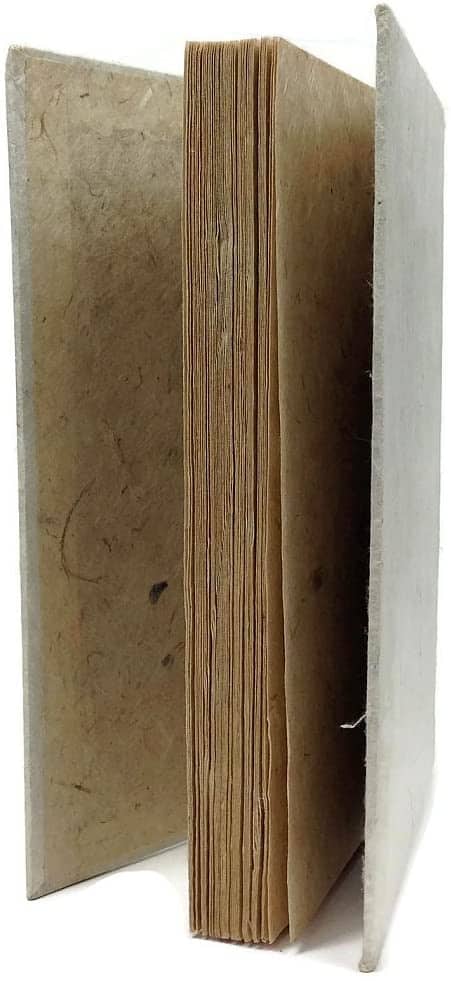 Lokta Paper Notebook -Bodhi Leaf Embedded - Image 4
