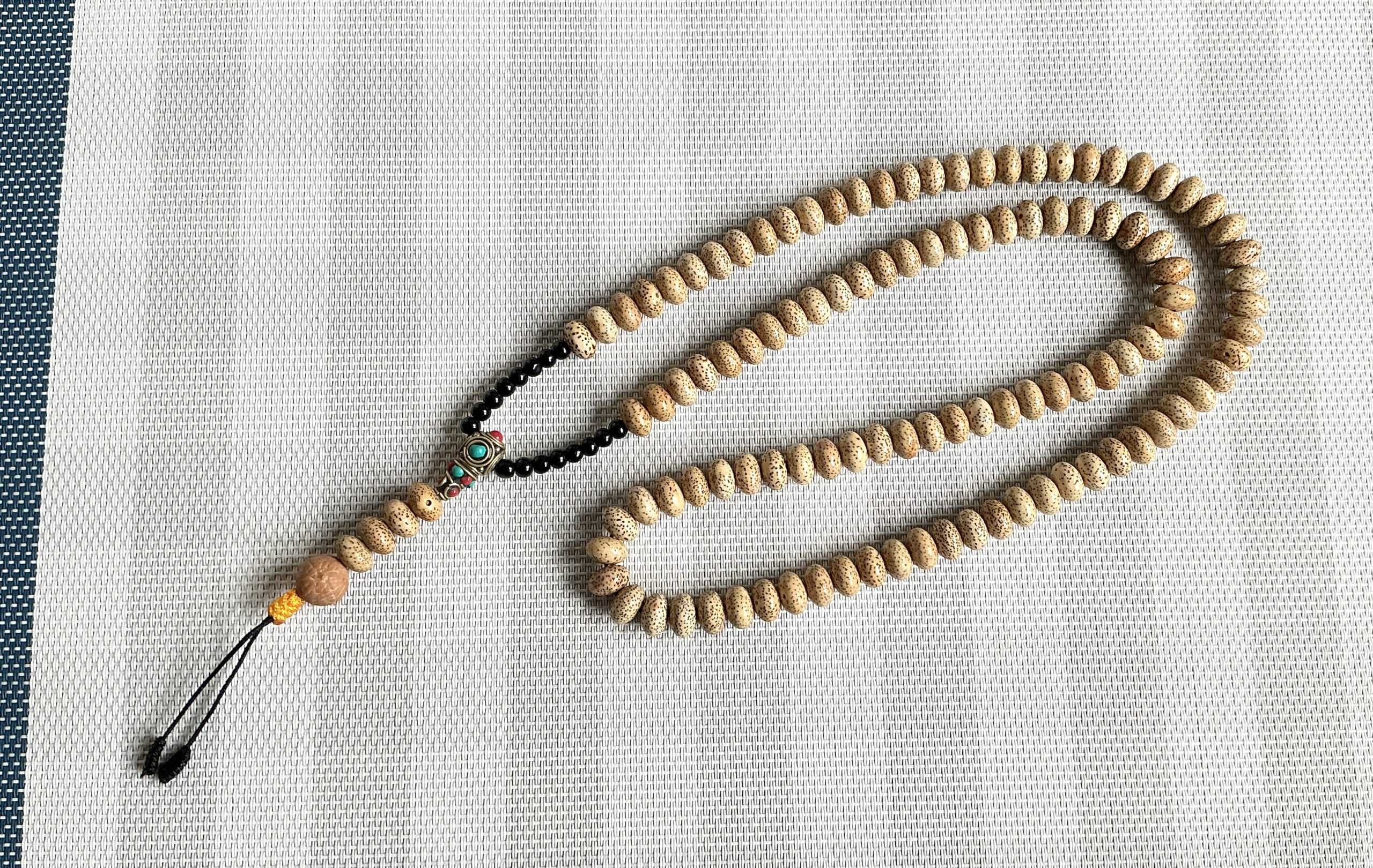 Lotus seed prayer beads mala