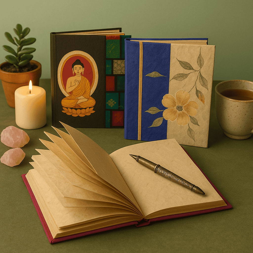 Handmade paper notebook