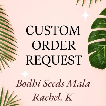 54 beads bodhi seed mala with orange tassel